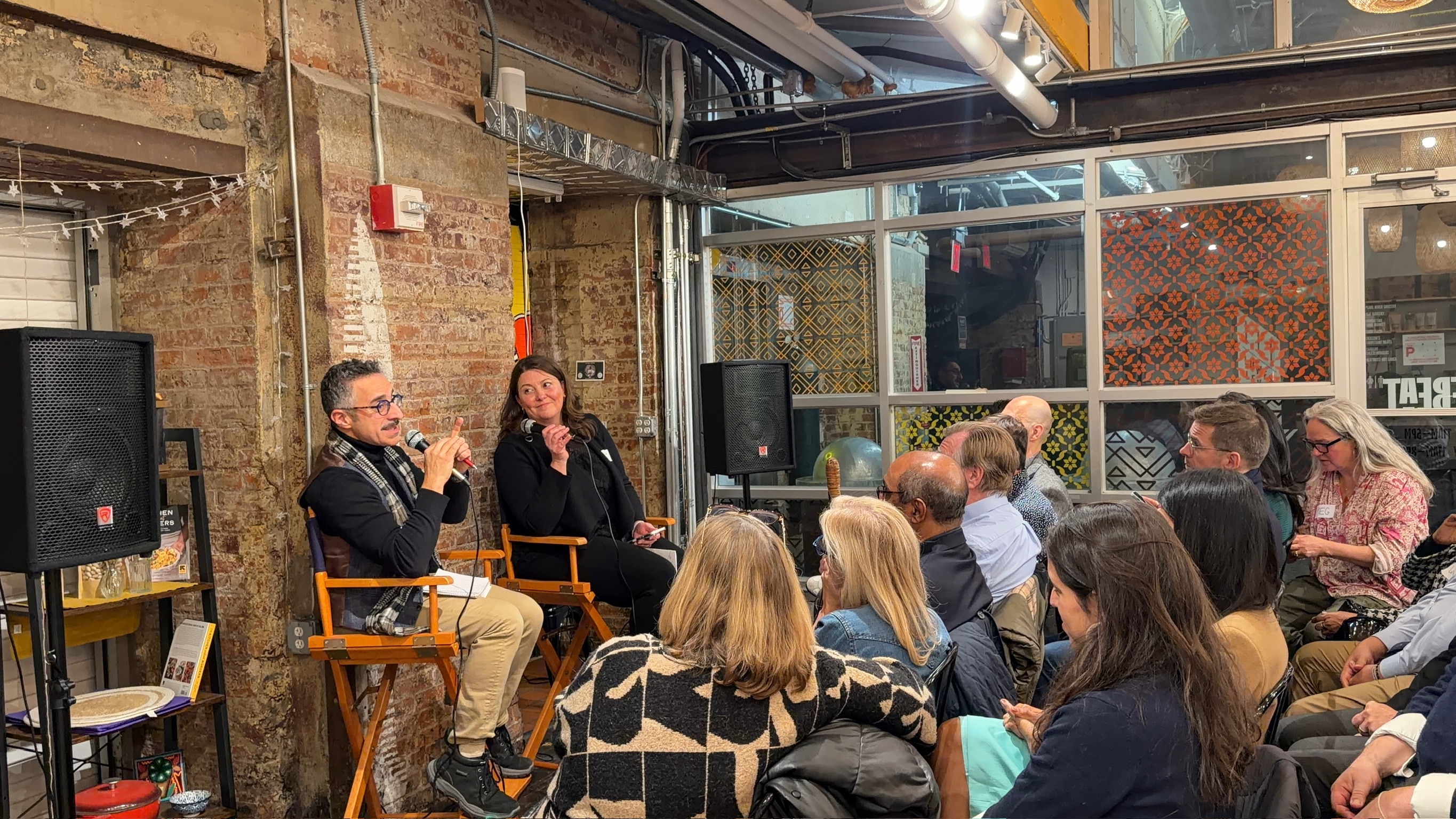 Wissam Kahi moderating an AI ethics discussion